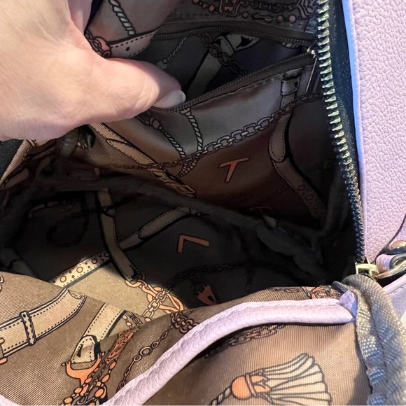 Stylish Vegan Lavender Backpack with Front Zipper main image 6